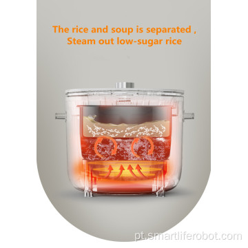 Fogões Smart 2L Panela de arroz com baixo teor de açúcar